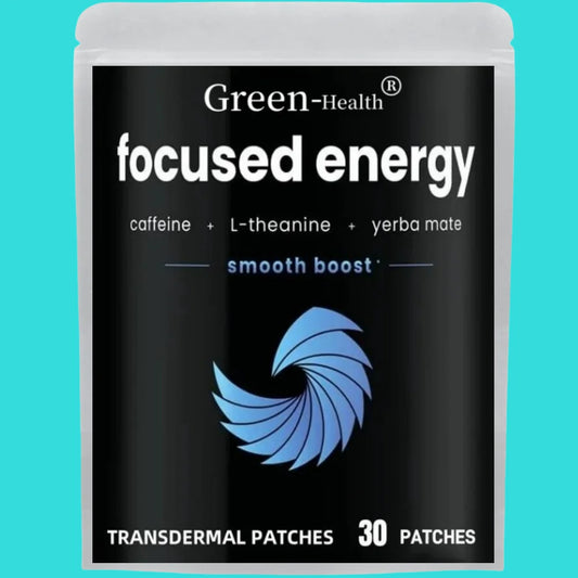 Focused Energy Transdermal Patches with L-Theanine Focus & Performance Brain Booster – 30 Patches One Month Supply